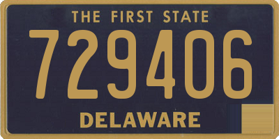 DE license plate 729406