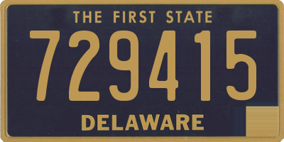 DE license plate 729415