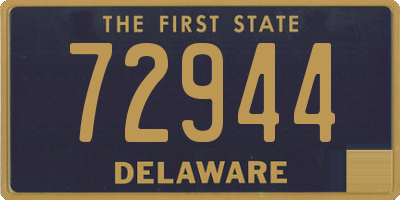 DE license plate 72944