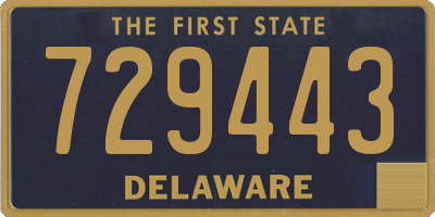 DE license plate 729443