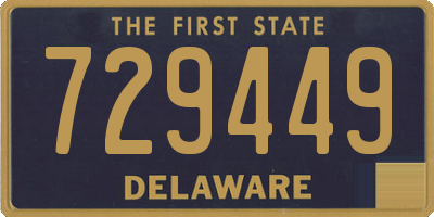 DE license plate 729449