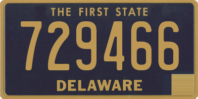 DE license plate 729466
