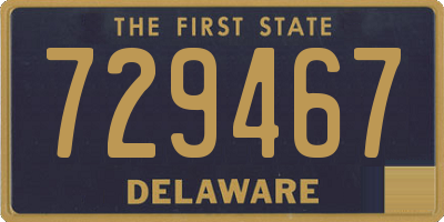 DE license plate 729467