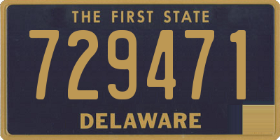 DE license plate 729471