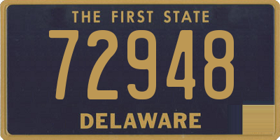 DE license plate 72948