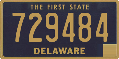 DE license plate 729484