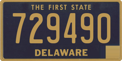 DE license plate 729490