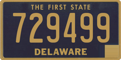 DE license plate 729499
