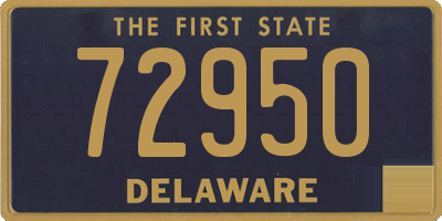 DE license plate 72950