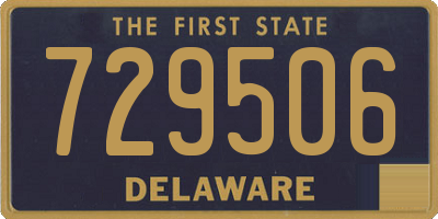 DE license plate 729506