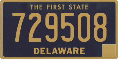 DE license plate 729508