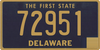 DE license plate 72951