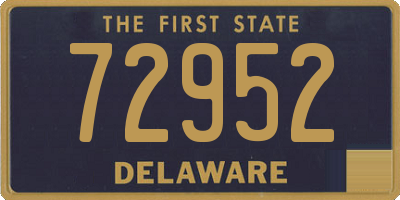 DE license plate 72952