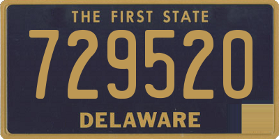DE license plate 729520