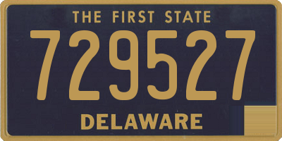 DE license plate 729527