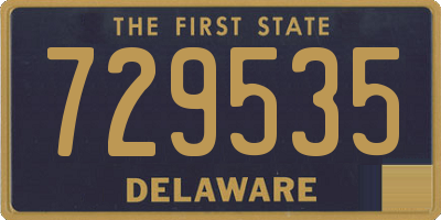 DE license plate 729535