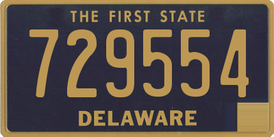DE license plate 729554