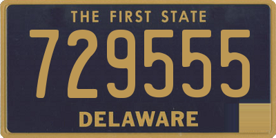DE license plate 729555