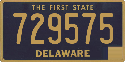 DE license plate 729575