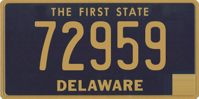 DE license plate 72959