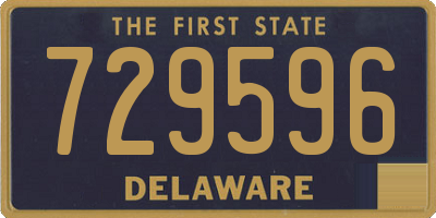 DE license plate 729596