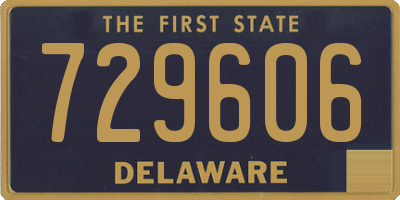 DE license plate 729606