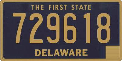 DE license plate 729618