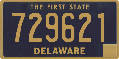 DE license plate 729621