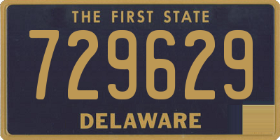 DE license plate 729629