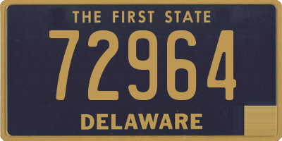 DE license plate 72964