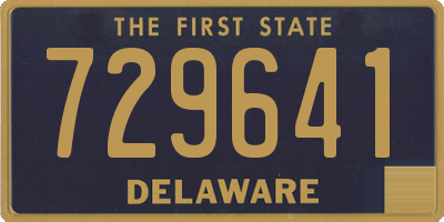 DE license plate 729641