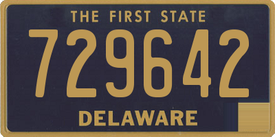 DE license plate 729642