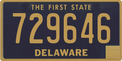 DE license plate 729646