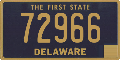 DE license plate 72966