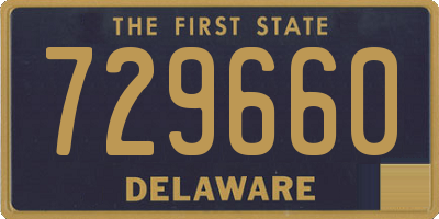 DE license plate 729660