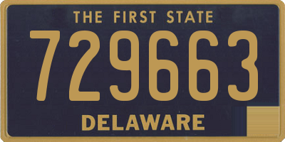 DE license plate 729663