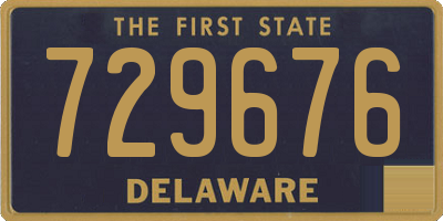 DE license plate 729676