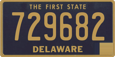 DE license plate 729682