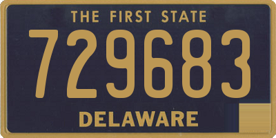 DE license plate 729683