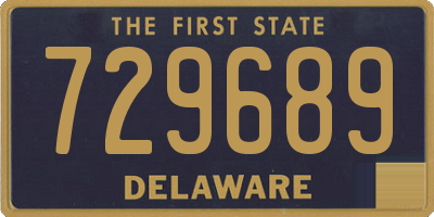 DE license plate 729689