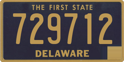DE license plate 729712