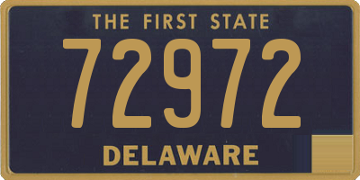 DE license plate 72972