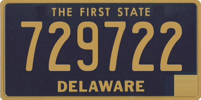 DE license plate 729722