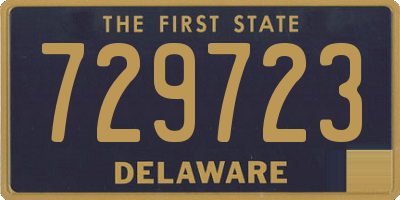 DE license plate 729723