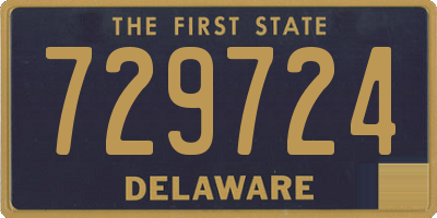 DE license plate 729724