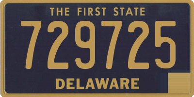 DE license plate 729725