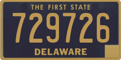 DE license plate 729726