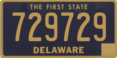 DE license plate 729729