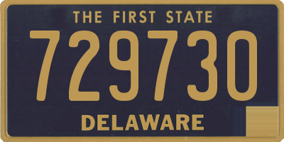 DE license plate 729730