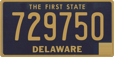 DE license plate 729750